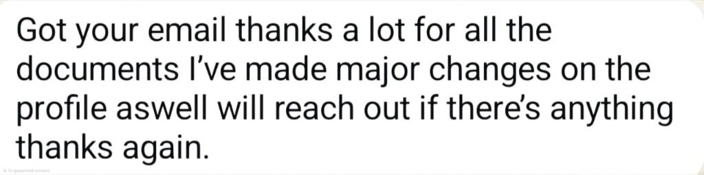 Testimonial proof 5
