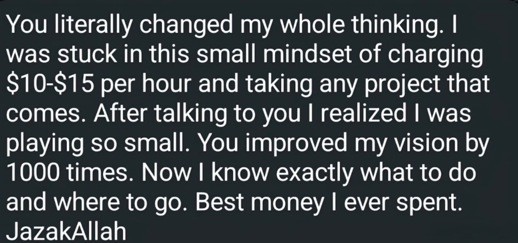 Testimonial proof 4